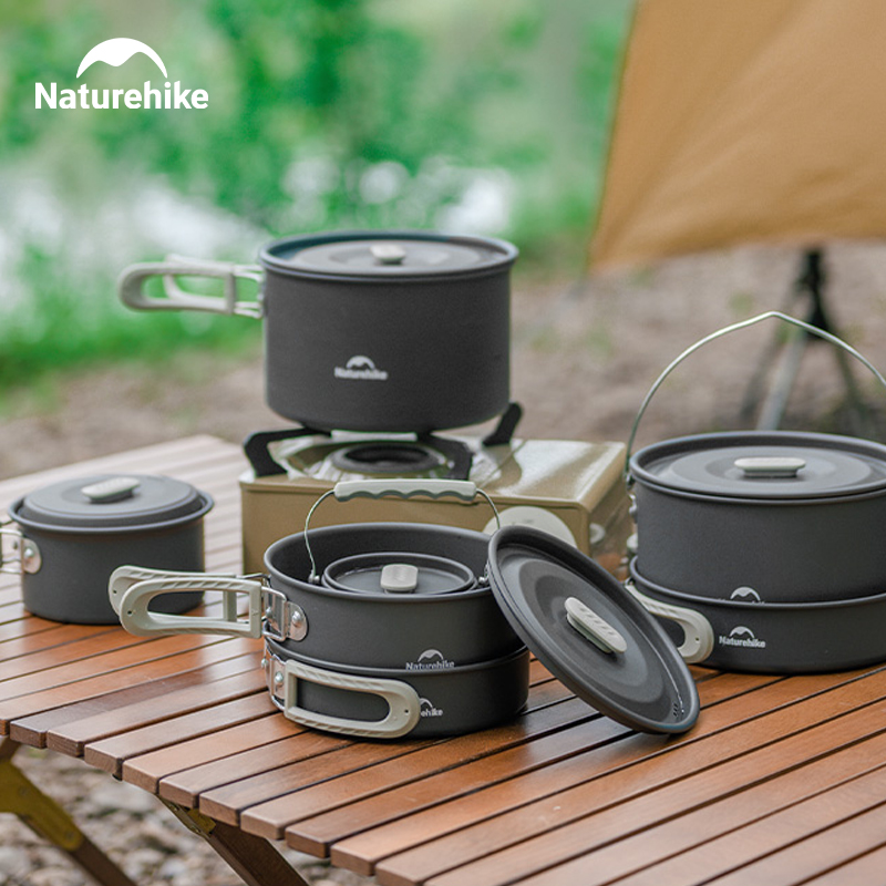 Camping Cooking Set Jetboil - Набор походной посуды Naturehike: ультралегкий алюминиевый