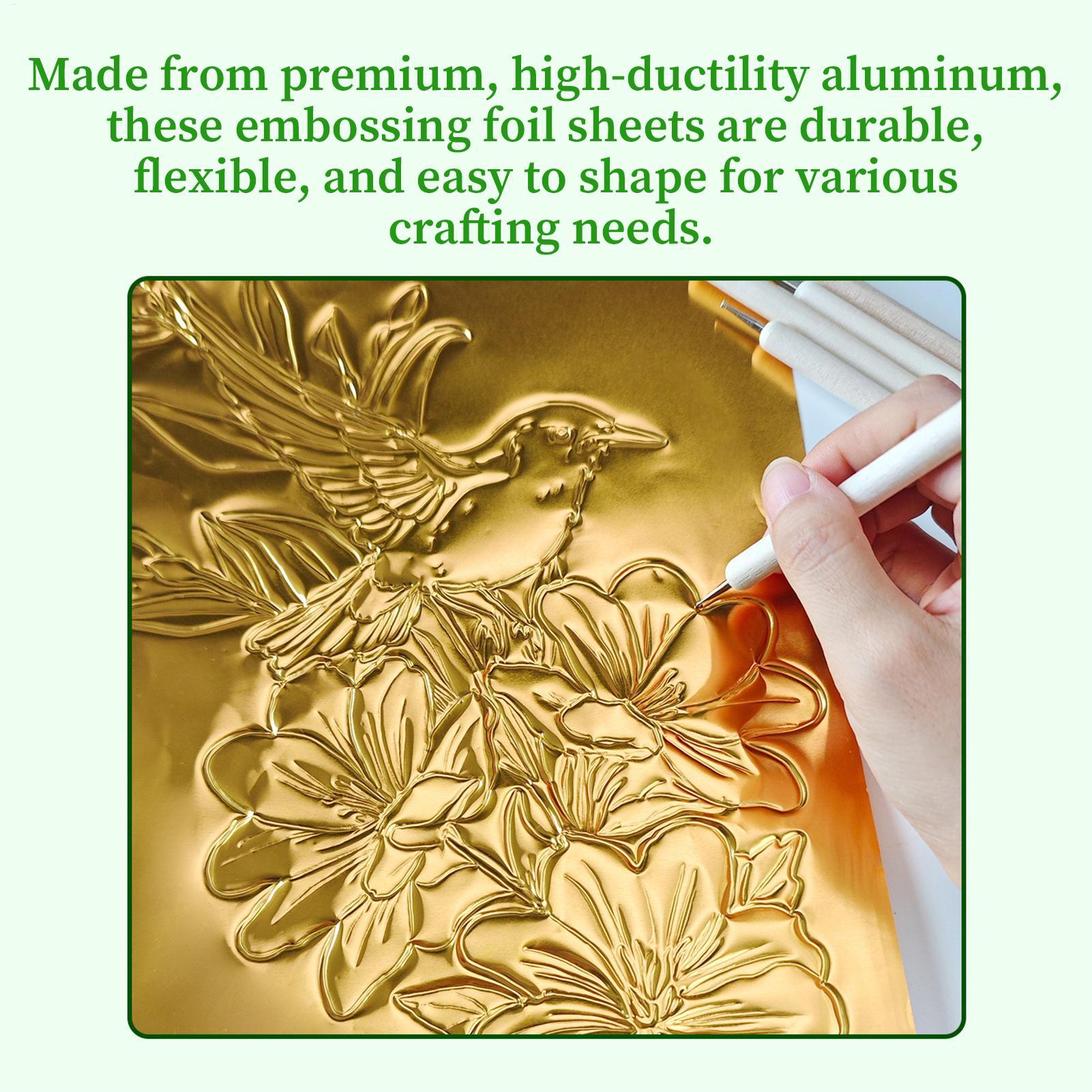 Aluminum Foil Heavy Duty - 20 листов золотистой алюминиевой фольги, особо