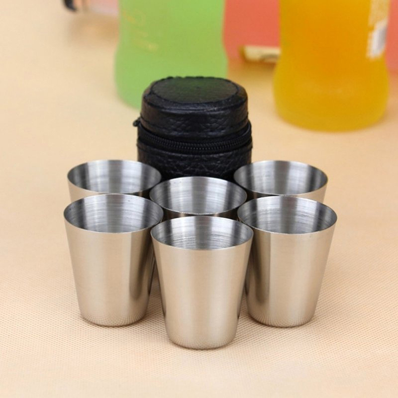Camping Cooking Pot - 4/6 шт. чашки из нержавеющей стали,