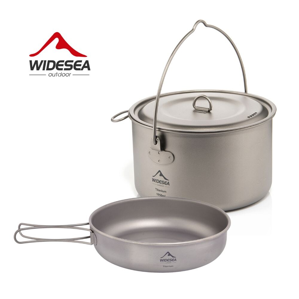 Camping Cooking Pack - Widesea посуда для кемпинга, титановый набор