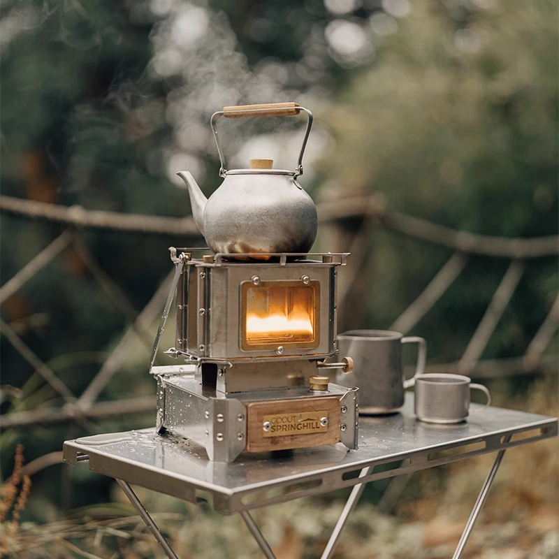 Camping Double Cooking Stove - Винтажный стиль, походная плита с двойным