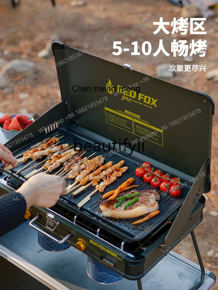 Z189 Газовый гриль с двойной г – обзор и цена Camping Double Cooking Stove