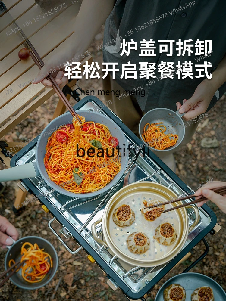 Z189 Газовый гриль с двойной г – обзор и цена Camping Double Cooking Stove