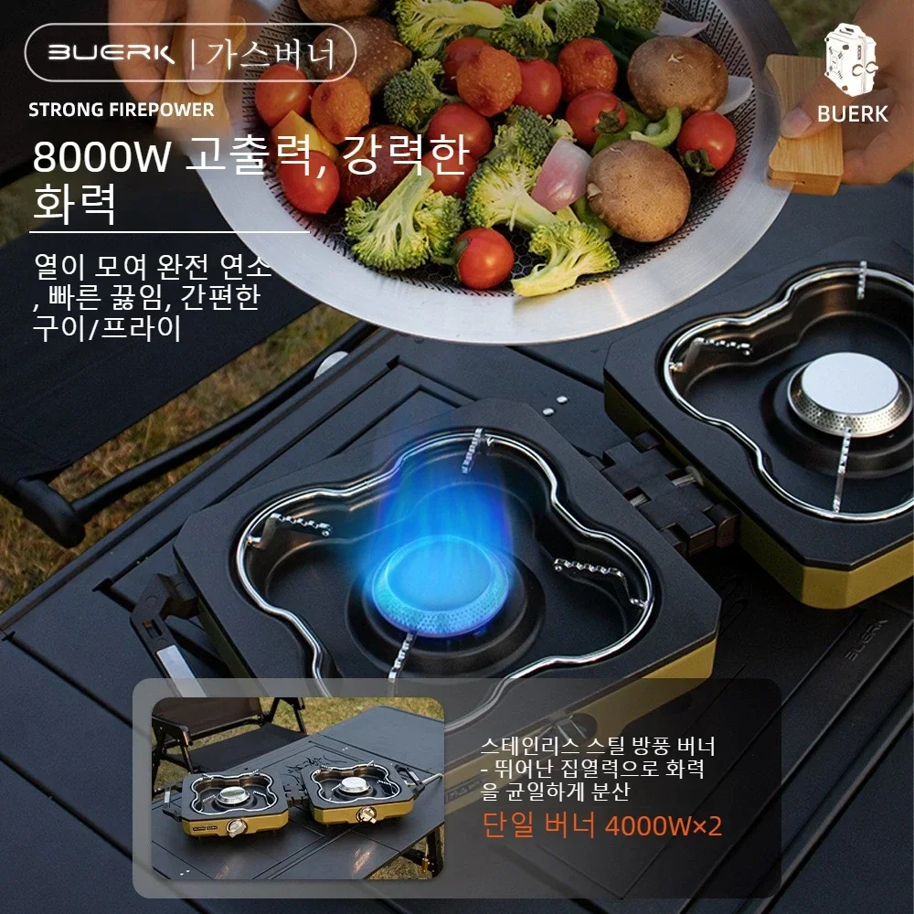 Новая портативная походная газ – обзор и цена Camping Double Cooking Stove