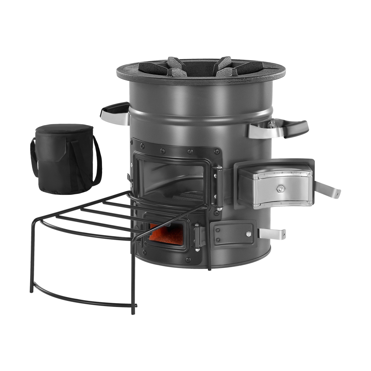 Походная ракетная печь, портат – обзор и цена Camping Double Cooking Stove