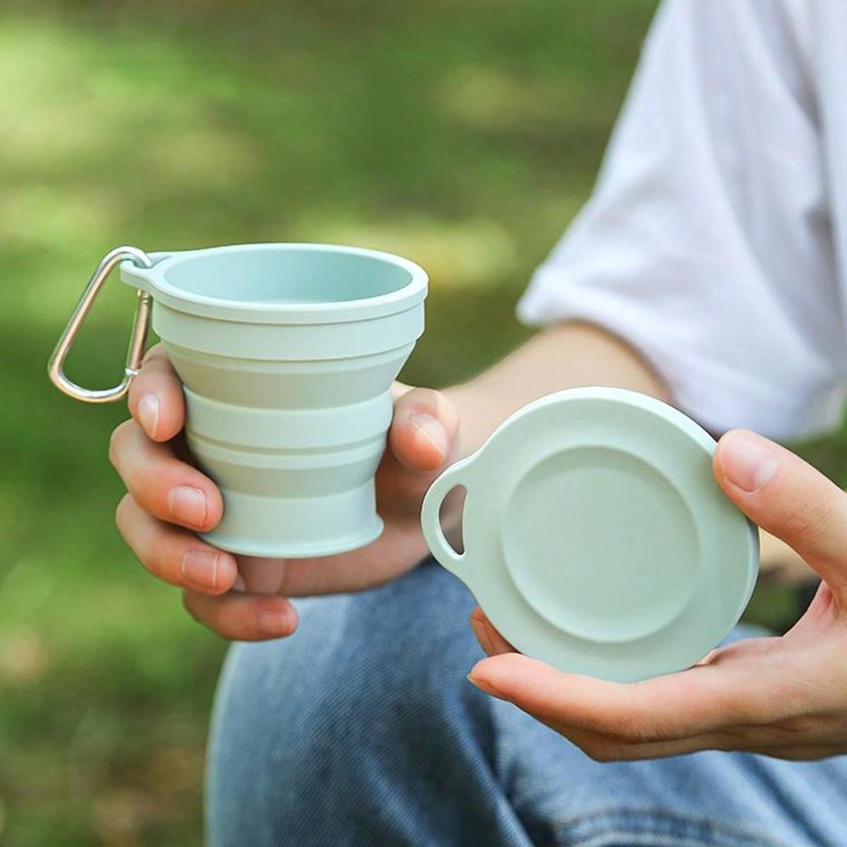 Силиконовая складная дорожная  – обзор и цена Camping Cooking Pot