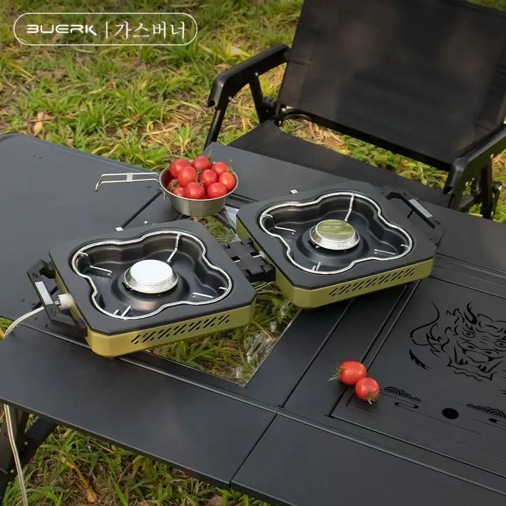 BUERK походная плита с двойной – обзор и цена Camping Double Cooking Stove