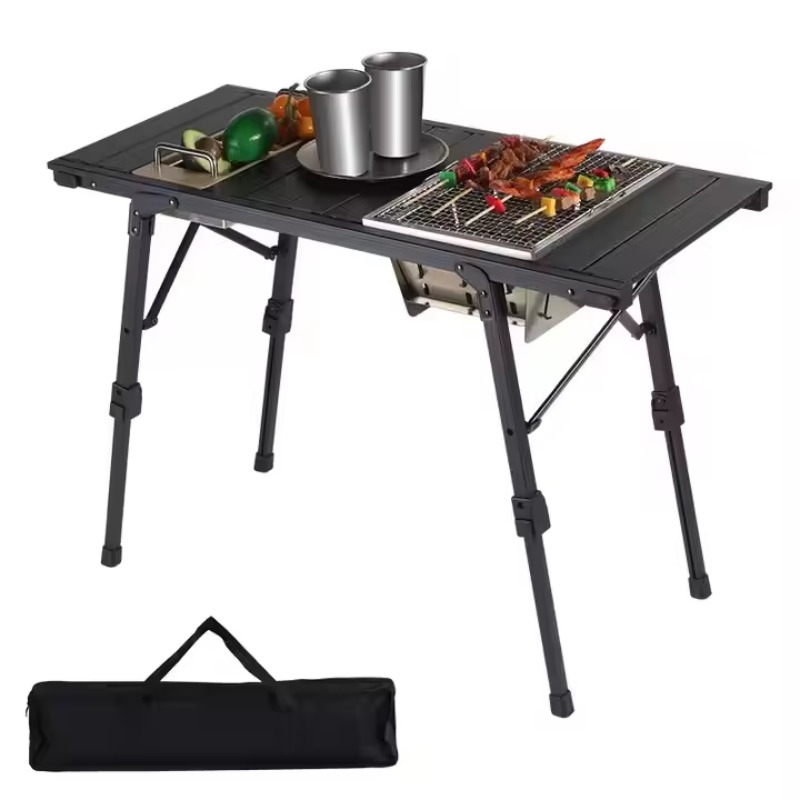 Складной портативный стол для  – обзор и цена Camping Outdoor Cooking Table