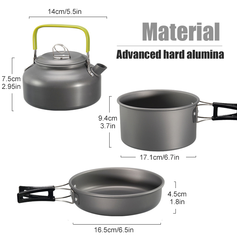 WESTTUNE набор посуды для кемп – обзор и цена Camping Cooking Pot
