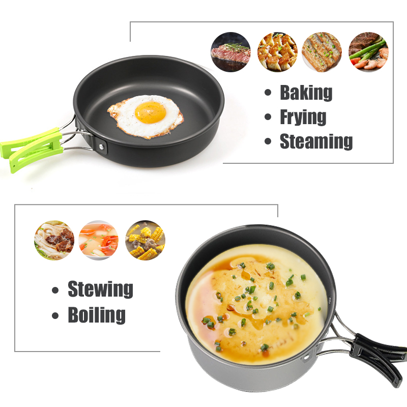 WESTTUNE набор посуды для кемп – обзор и цена Camping Cooking Pot