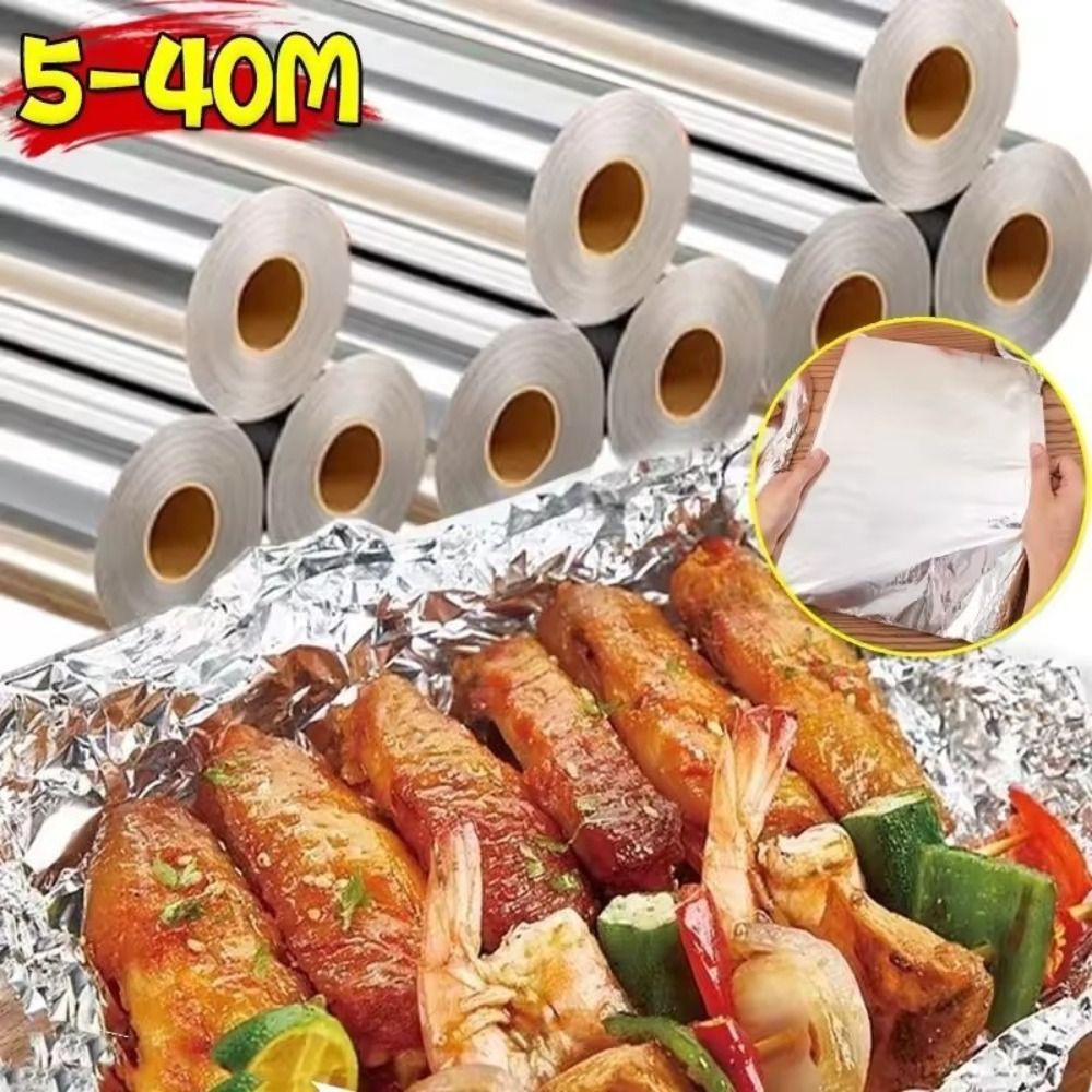 5м/10м/20м Одноразовая утолщен – обзор и цена Aluminum Foil Heavy Duty