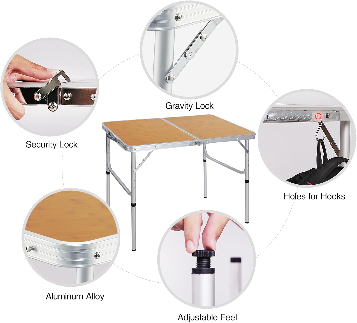 Регулируемый по высоте складно – обзор и цена Camping Outdoor Cooking Table