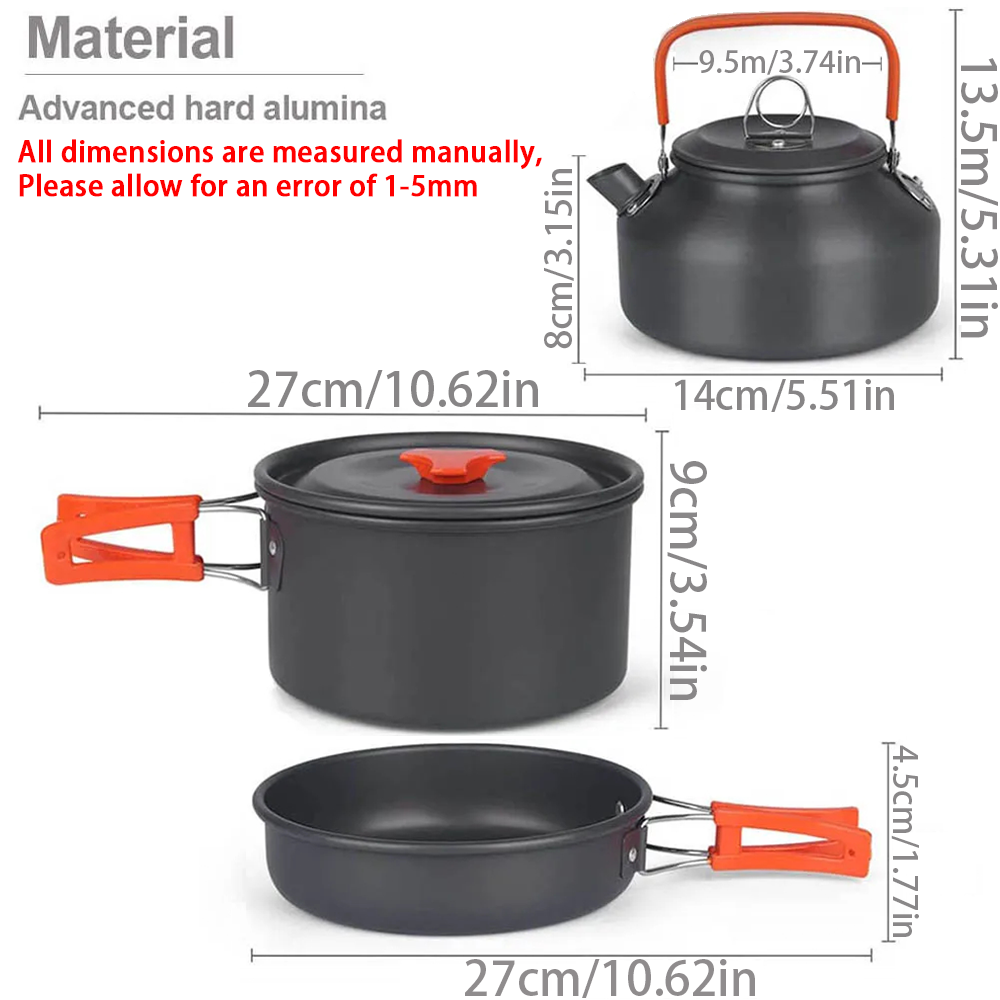 1 шт./1 компл., набор посуды д – обзор и цена Camping Cooking Pack