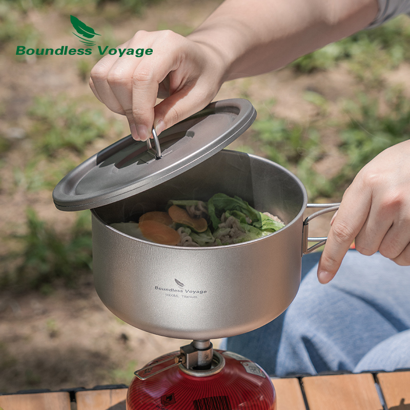 Титановая походная кастрюля Bo – обзор и цена Camping Cooking Pot