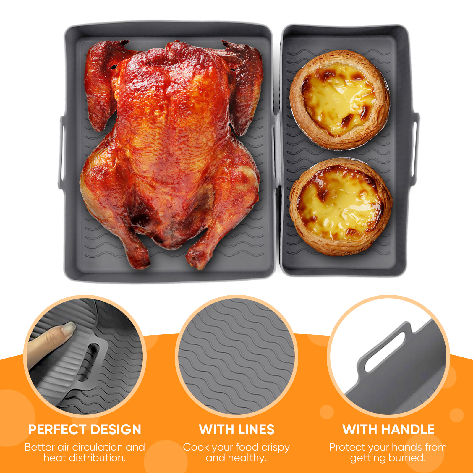 Набор из 2 шт., силиконовый ко – обзор и цена Camping Cooking Mat