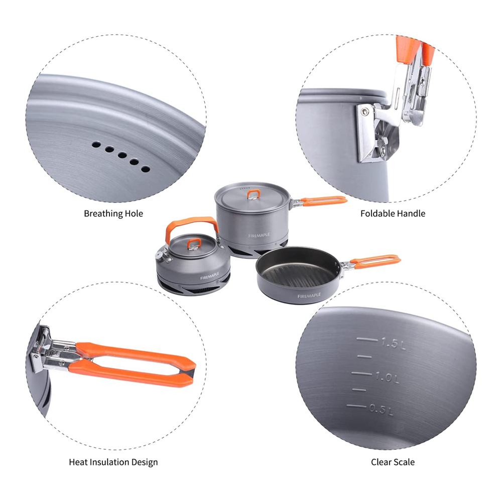 Fire Maple Кемпинг посуда Пеши – обзор и цена Camping Cooking Set Jetboil