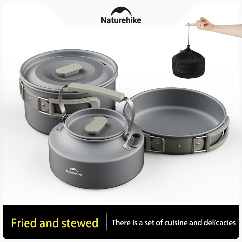Набор уличных кастрюль Natureh – обзор и цена Camping Cooking Pot