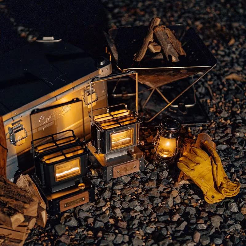 Винтажный стиль, походная плит – обзор и цена Camping Double Cooking Stove