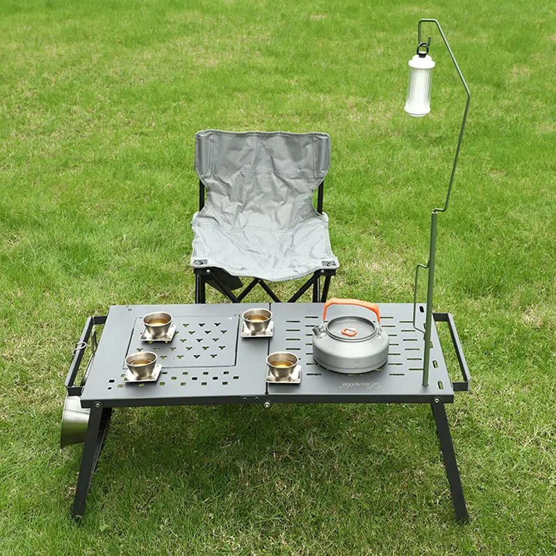 Портативный складной железный  – обзор и цена Camping Outdoor Cooking Table